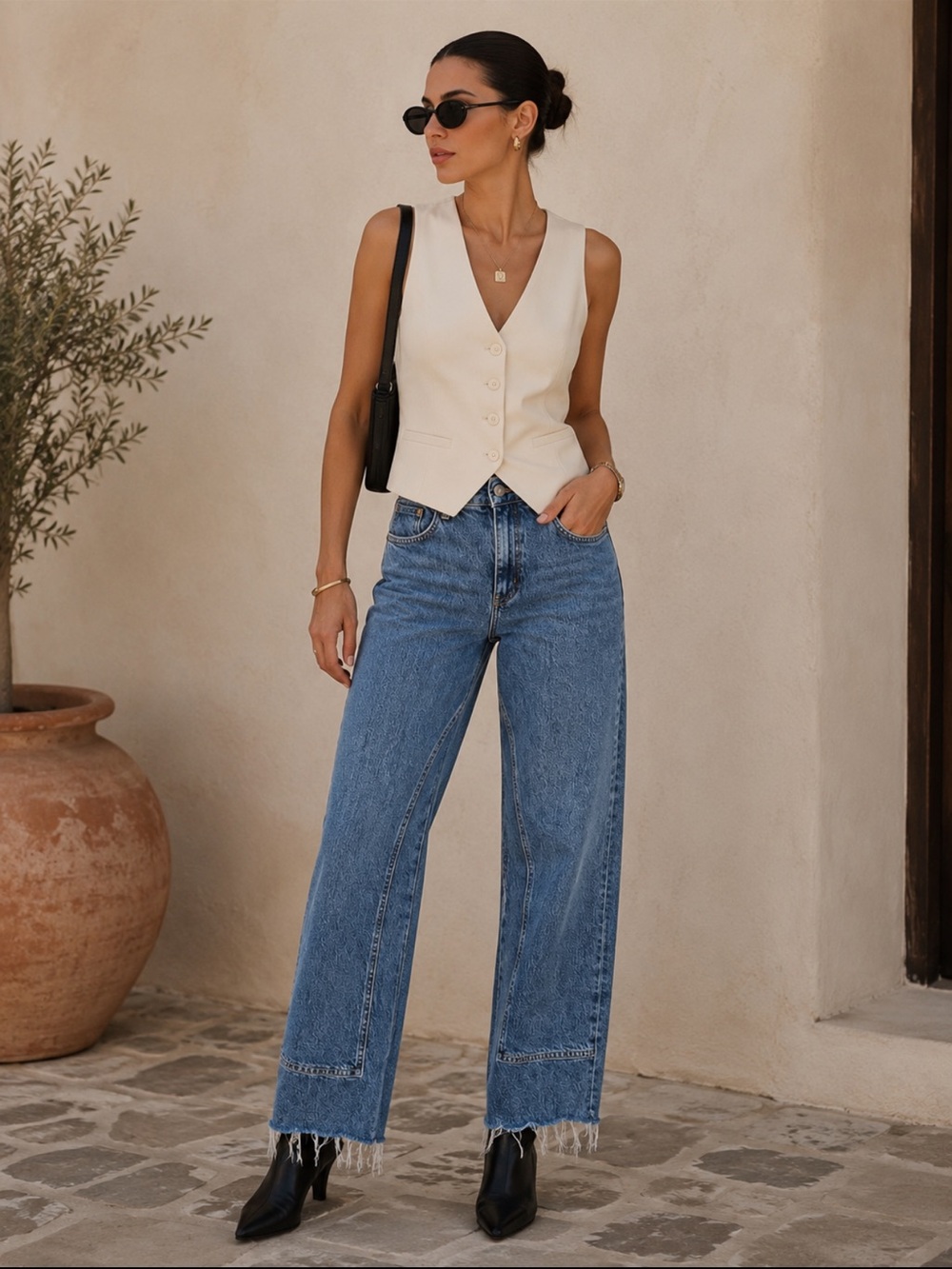 the We The Free "Risk Taker" Straight Leg Jeans from Free People.